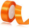 Orange Satinbands 25mm Breit, 22 Meters Schleifenband, Geschenkband für Geschenkverpackungen, DIY Handwerk, Blumensträuße, Nähprojekte, Schleifenherstellung, Geburtstags- und Hochzeitsdekorationen