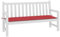 FOZICV Bankauflage Rot 150x50x3 cm Wasserdicht Stoff Sitzkissen Universellen Design Gartenbank-Auflage Dekorative Funktion Außenbereich Sitzpolster Witterungsbeständig
