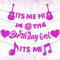 It's Me Hi I'm The Birthday Girl Banner, Glitter Popular Decorations, Singer Party Decorations, Pink Girls Banner