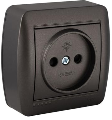 solera Wandsteckdose, Graphit, 16 A, 250 V