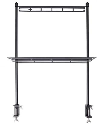 Kexpery Camping Foldable Storage Rack Collapsible Camping Rack Aluminum Alloy Camping Storage Shelf Multifunction Detachable for Camping Picnic (tall)