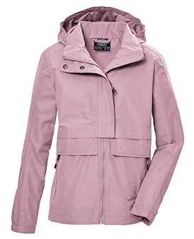 killtec Mädchen Funktionsjacke ist wasserdicht/Jacke mit Kapuze KOS 149 GRLS JCKT, rose, 164, 43020-000