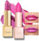 OULAC Rossetto Diamond Lustre Set, Rossetto Glitter Rosa Altamente Pigmentato, Texture fine e Nessuna Sensazione Di Grana, Formula Idratante a Lunga Durata, Vegan