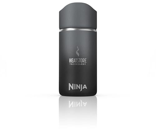 Ninja Sip Perfect Gourde isotherme 300 ml, sans bisphénol A, lavable au lave-vaisselle, bouteille isotherme, Noir, DW1203EUUKBK