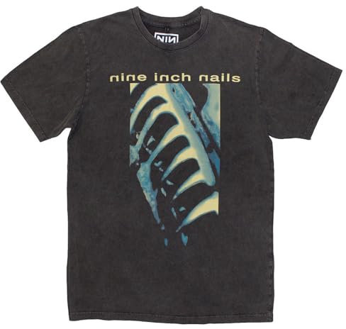 Nine Inch Nails Pretty Hate Machine Limited Edition 999 Only Premium Wash T Shirt L Charcoal