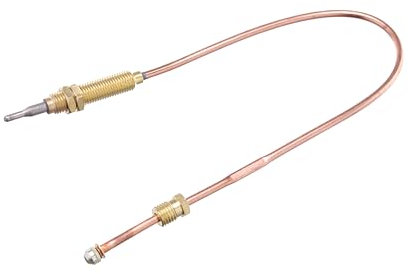 HENDI Thermocouple universel pour réchauds et barbecues à gaz, avec capteur thermique, écrous de fixation, (L)319 mm, cuivre et laiton