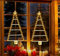 Guirnalda de luces de Navidad para exteriores, con batería, 87 cm, con temporizador, 8 modos, resistente al agua, con iluminación para decoración navideña interior y exterior (2 unidades)