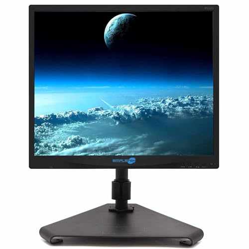 SIMPLETEK - Monitor IPS 19 HD - VGA DVI Audio | Altoparlanti Integrati | Ideale per ufficio e casa | Con base (Ricondizionato)