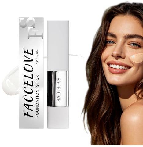Facelove Foundation Stick mit Pinsel,Hochwertig Changing Foundation Stick,Passt sichdeinem Hautton immer perfekt an (Naturfarbe)