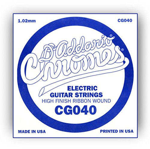 D'Addario .040 Flat Wound Single String for Electric Guitar