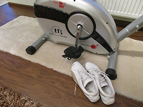 Reissner Lammfelle FP140 Echtes Schaffell rechteckiger Teppich Couchauflage Bettvorleger 140x60cm perl