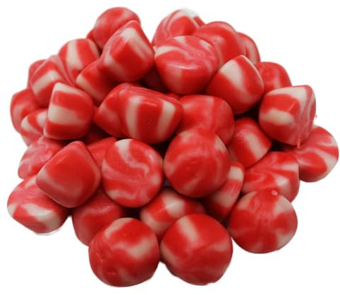 BONBONS BISOUS TWIST rouge et blanc pour bar à bonbons sachet 1kg