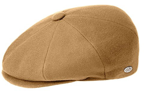 Bailey 1922 Galvin Uni Flatcap Schirmmütze Schiebermütze Wollcap (XXL (62-63 cm) - Camel)