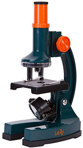 Levenhuk LabZZ M2 Kids Microscope for Kids with Prepared Slides, Blank Slides, Cover Slips, Slide Stickers, Flask with Brine Shrimp, Brine Shrimp Hatchery