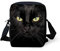 HUGS IDEA Damen Gepäck-Kuriertasche, Schwarze Katze
