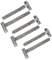 Gate Hinges Cranked Hinges Design, Heavy Duty Gate Hinges for Wooden Gates - Stable Door Hinges, Hook and Band Gate Hinges for Secure Fittings - Galvenised 300mm (12) 3 Pairs