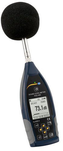 PCE Instruments - Schallpegelmessgerät PCE-430 (Klasse 1) Echtzeit-Frequenz-Analysator/Oktavbandfilter/Filter aufrüstbar/Fast, Slow und Impulsbewertung/Datenlogger/USB