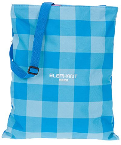 Elephant Turnbeutel 12371 Hero Signature Sportbeutel Wäschebeutel mit Schultergurt/fixierbar (Plaid Aqua (Türkis-Pink Karo))