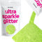 Hemway Erstklassiger Mehrzweck-Glitzerstaub/Puder 0,1 mm 100 Mikron Staub/Puder, 100 g, einzigartige Farben zur Verwendung bei Bastelarbeiten, Weinglas-Arrangements, Dekoration von Hochzeitstischen, für Geschenke, Karten, Blumen, Kosmetika, auf Gesicht, Augenlidern, Körper, Nägeln, Haut, Haar, Bärten, Glitzer, lindgrün, 1/256 .004 0.1mm 100 microns
