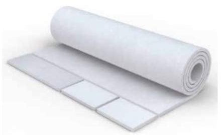 Filtre role vmc double flux G4-1M X 2M épaisseur 19mm - ISO16890 ISO COARSE SUPÉRIEUR A 60% (EN779 G4) - FILTRE ROULEAU MÉDIA SYNTHÉTIQUE BLANC - origine Allemagne