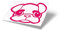 MOPS ME Autoaufkleber, Mopsaufkleber, Auto, Aufkleber, Sticker, 2 Stück, Mops, Größe L, in verschiedenen Farben (Pink 041)