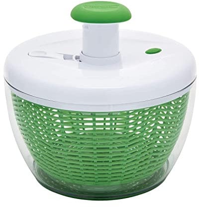 Farberware 5264312 Easy to use pro Pump Spinner with Bowl, Colander and Built in draining System for Fresh, Crisp, Clean Salad and Produce, Plastic, Green