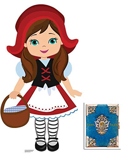 BundleZ-4-FanZ Little Red Riding Hood Märchen Pappfiguren/Stehplatzinhaber/Aufsteller, 91cm x 51cm Enthält 8X10 Foto