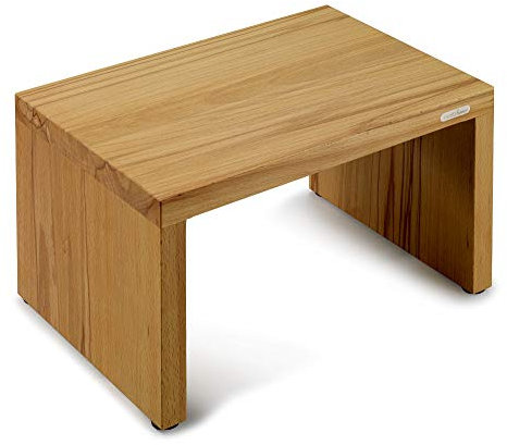 moritzhome Schemel Kernbuche gedämpft, Multifunktionspodest, Massivholzhocker