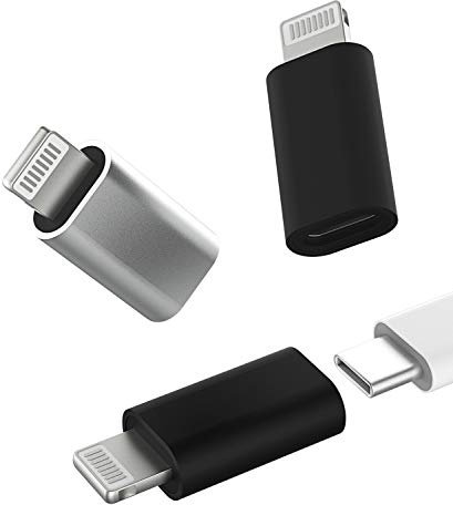 3Pack,USB-C Female to Lightning Male Adapter,Lightning to USB C Adapter,Type C Cable Charger Adaptor for Apple iPhone 12 11 Mini PRO MAX XS XR X SE2 7 8Plus Ipad AIR USBC Charging Converter