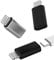 Lot de 3 adaptateurs USB-C femelle vers Lightning mâle, adaptateur Lightning vers USB C, câble de type C pour Apple pour iPhone 12 11 PRO MAX XS XR X 7 8Plus pour iPad AIR Convertisseur de charge USBC