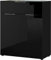 Germania Kommode 3696-83 GW-Oakland, in Schwarz, mit Glasauflage, 83 x 102 x 42 cm (BxHxT)