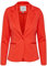 ICHI IHKATE BL Damen Blazer Kurzblazer Jacke Ein-Knopf-Blazer mit Stretch und Reverskragen, Größe:M, Farbe:Bittersweet (171663)