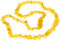 SilverAmber Jewellery Cremefarbener baltische Bernstein perlen Halskettet - Kettenlänge 50 cm - Erhältlich in verschiedenen Farben und Größen - NBARLEM50
