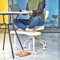 Pipersong, Meditationsstuhl, Schreibtischstuhl mit gekreuzten Beinen für Zuhause und Büro, Lendenstütze, verstellbarer Hocker, flexibles Design für unruhiges Sitzen, elfenbeinfarben