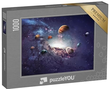 puzzleYOU: Puzzle 1000 Teile „Die Entstehung der Planeten des Sonnensystems“ – aus der Puzzle-Kollektion Weltraum, Planeten, Universum, Astronomie