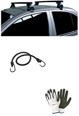 Barres de toit compatibles avec Peugeot 2008 5P 2020-2021 (68.138) Barres de toit pour toit de voiture 130 cm avec fixation directe sur le toit sans cadre porte-bagages en acier