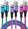 USB Typ C Kabel, 3 Stück 0.9M USB C Handy Ladekabel Schnellladekabel Datenkabel für Samsung Galaxy S25/S24/S23/S22/S21/A12/A13/A14/A15/A16/A25/A34/A35/A36/A50/A52/A53/A54/A55/A56 Huawei P30/P20 Lite