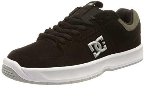 DC Shoes Herren Lynx Zero-Leather Shoes for Men Sneaker, Black/Olive Night, 41 EU