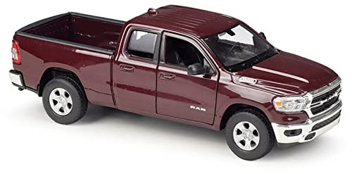 YAOSHIHENG Ausgezeichnete Geschenkoption 1:24 Für Dodge 2019 RAM 1500 Modell Alloy High Simulation Auto Friends Collection Ornamente (Color : Red)