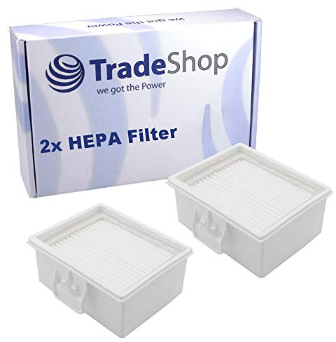 2x Trade-Shop HEPA-Filter Hygienefilter kompatibel mit Bosch BGL2HYG3L BGL3309L ersetzt 574638 575386 577348 577349 00578731 BBZ153HF F1C5X VZ153HFB(00)