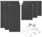 YUENFONG Senkrechtmarkise Außenrollo Vertikalmarkise Rollo Balkonrollo Sichtschutz Sonnenschutz für Außen, Balkon, Garten, 100 x 240 cm, Anthrazit