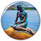 Dänemark Statue Kleine Meerjungfrau Kopenhagen Kühlschrankmagnet Dekorativer Magnet Aufkleber Reise Souvenir Sammlung Tourist Stadt Geschenk Whiteboard Küche