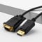 DisplayPort to VGA Cable, Display Port to VGA Adapter，Dual Mode 1080P Full-HD Display Port to VGA Cable adaptor(Male to Male) for Lenovo/Dell/HP/ASUS and Other Brand (1.8M)