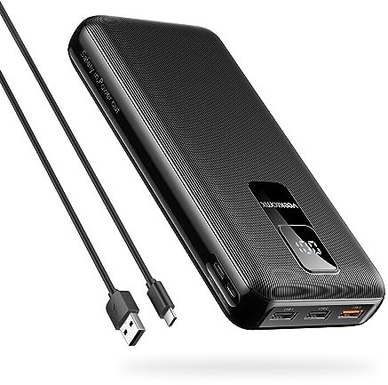 VEEKTOMX Powerbank 30000mAh PowerBank 20W PD Batería Externa USB C Carga rápida Cargador con Pantalla LED, 4 Salidas y 2 entradas Compatible iPhone/Samsung/Huawei/iPad/Tablet