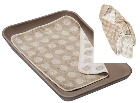 Leander Wickelauflage Matty mocca + Hoodie Badetuch cappuccino + Topper Handtuch cappuccino