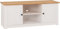 Seconique TV Unit, Engineered Wood, White/Natural Wax, W 1200mm x D 400mm x H 505mm