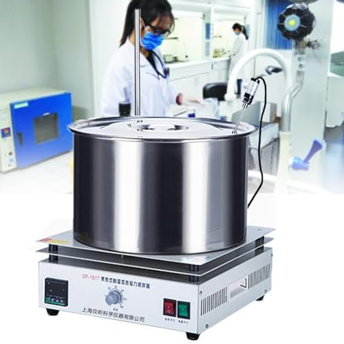 ZUMAHA Laboratory Magnetic Stirring Heating Pot, Magnetic Stirrer Hot Plate, 15l Magnetic Stirrer Hot Plate With Temperature Sensor & Support Stand, Ceramic Coated Lab Stirrers
