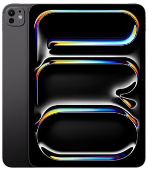 Apple iPad Pro 11'': Chip M4 Progettato per Apple Intelligence, display Ultra Retina XDR, 512GB, fotocamera frontale e posteriore da 12MP, Wi-Fi 6E, un giorno intero di batteria – Nero siderale