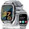 JELLOO Military Smart Watch für Männer (Antwort/Anruf), 1,85 Zoll HD Outdoor Tactical Sports Rugged SmartWatch, 110 Sports Modi Fitness Tracker mit Herzfrequenz SPO2 Sleep Monitor