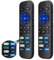 Fourmor (2er-Pack) Ersatzfernbedienung für Roku TV, kompatibel mit Roku Built-in TCL/LG/Hisense/Philips/Sharp/Onn/Insignia/Element TV 【Nicht für Roku Stick und Box】